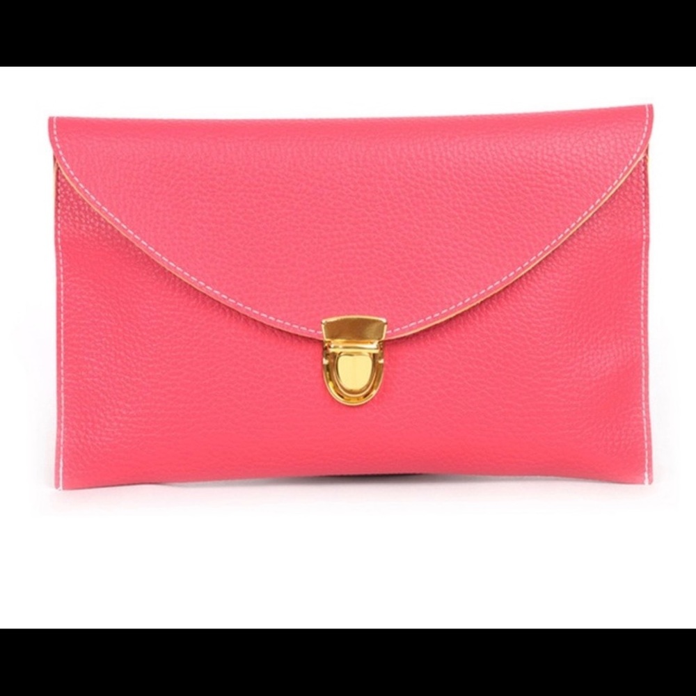 Envelope clutch bag in watermelon brand new
